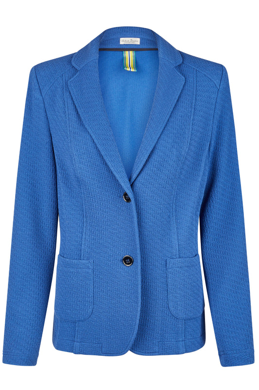 Barbara Lebek Textured Blazer Ocean Blue 41510052-824