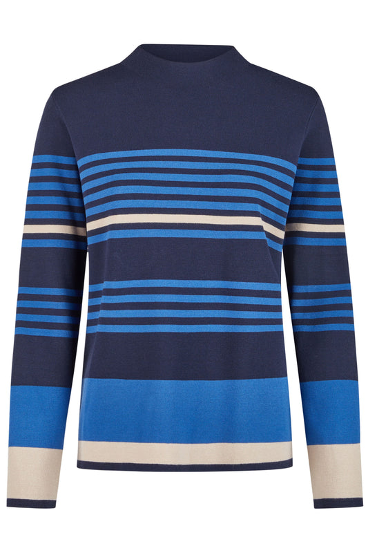 Barbara Lebek Striped Sweater - Navy - 36810052-870