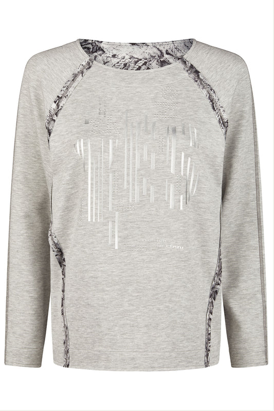 Barbara Lebek Detailed Sweater - Steel - 36130052-923