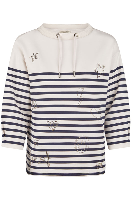 Barbara Lebek Embellished Shaped Sweater Almond 36630052-903