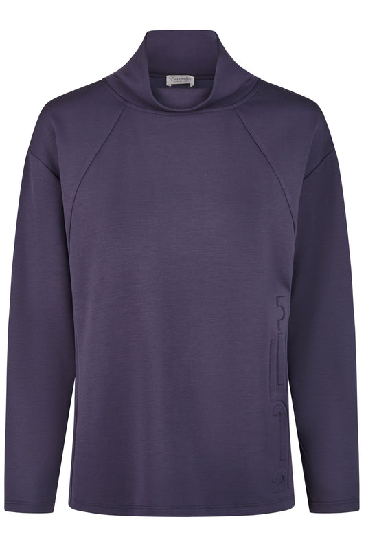 Barbara Lebek Embossed Sweater - Navy - 36510052-870