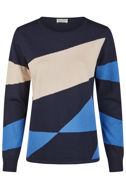 Barbara Lebek  Graphic Print Sweatshirt - Navy - 45810052-870