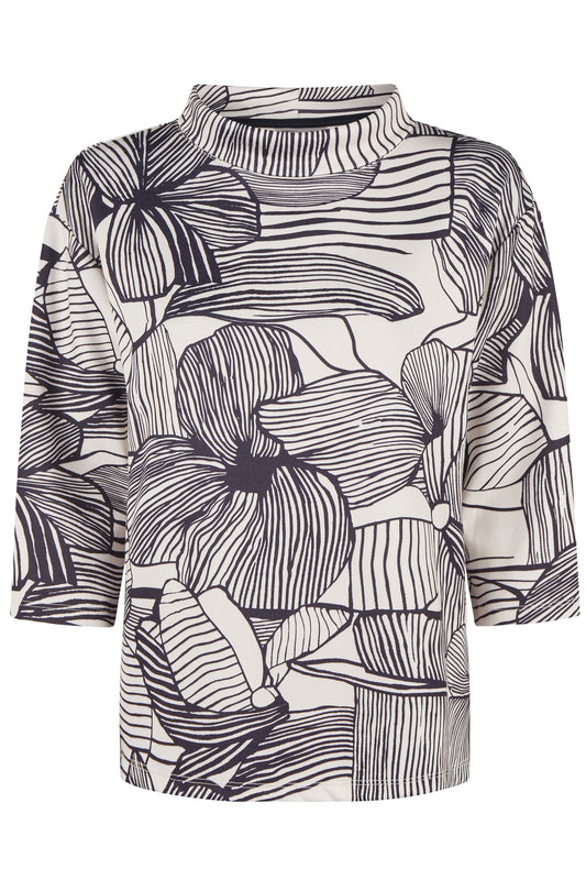 Barbara Lebek Bold Floral Sweatshirt Almond 36690052-903