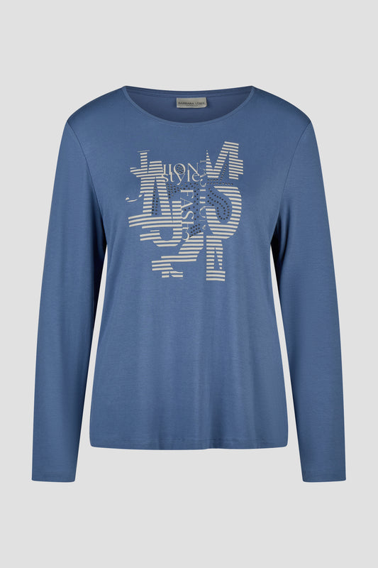 Barbara Lebek T-Shirt Bleached Indigo 16424062-862