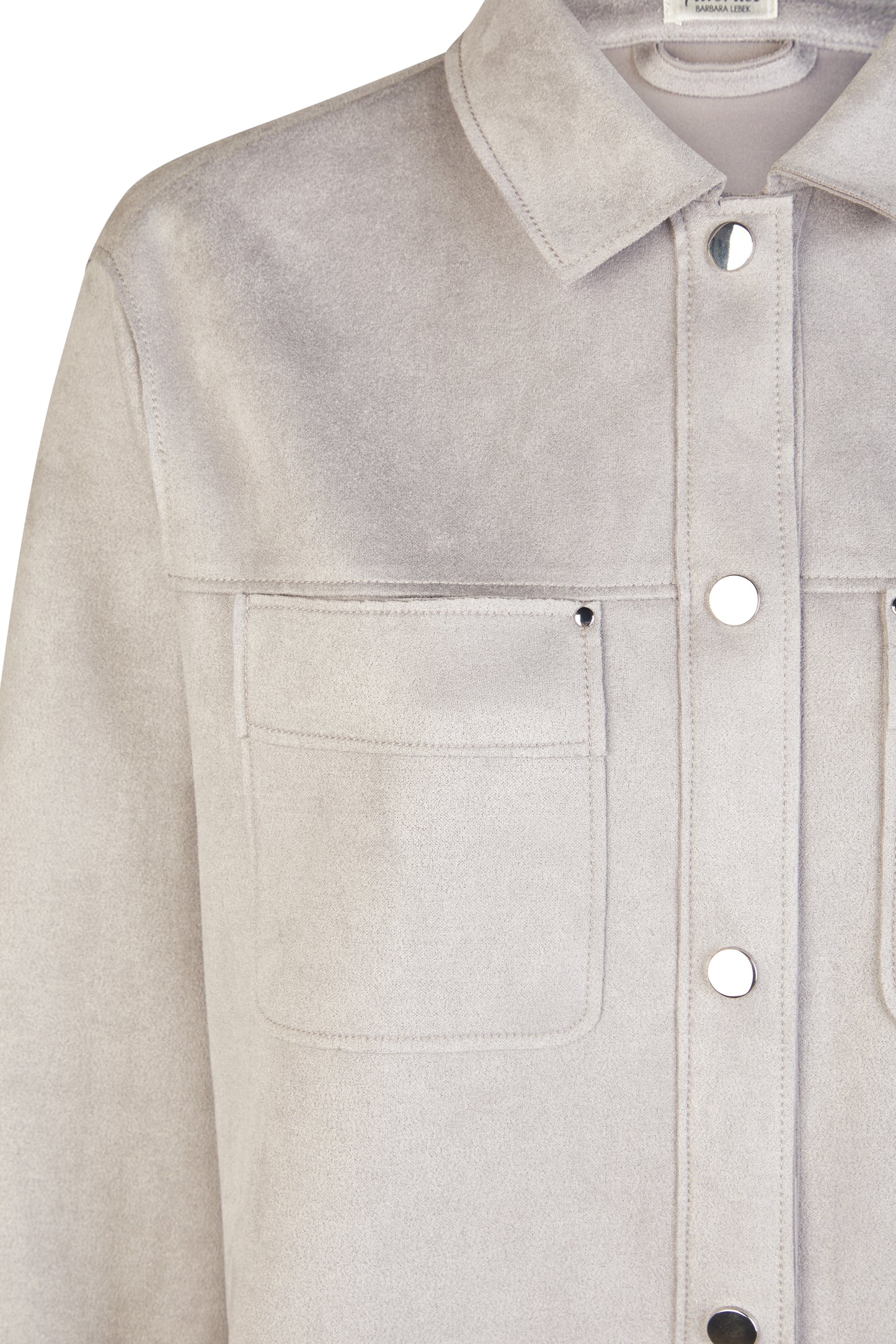 Barbara Lebek Shirt Jacket Silver 55010062-913