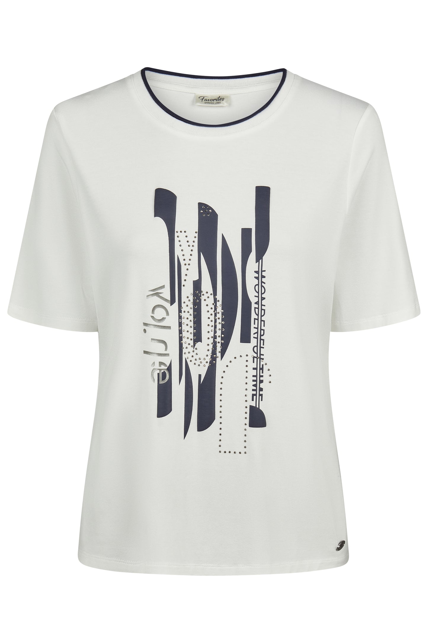 Barbara Lebek Short Sleeved Top Off-White 55640062-120