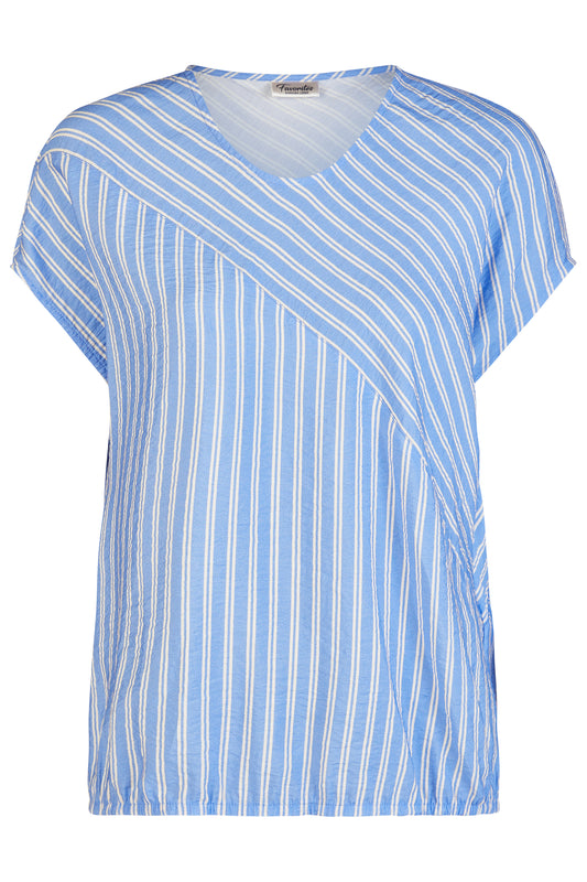 Barbara Lebek Stripe Blouse Ocean Blue 57660062-771