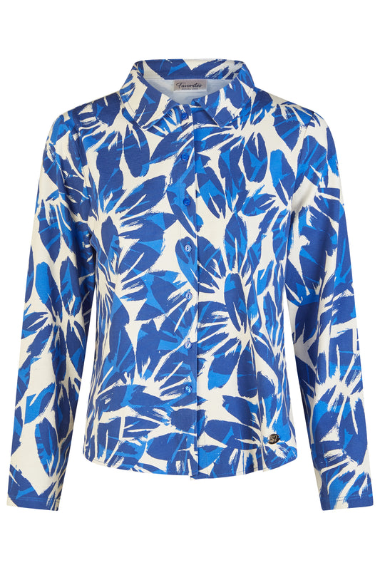 Barbara Lebek Blouse Ocean Blue 57670062-771