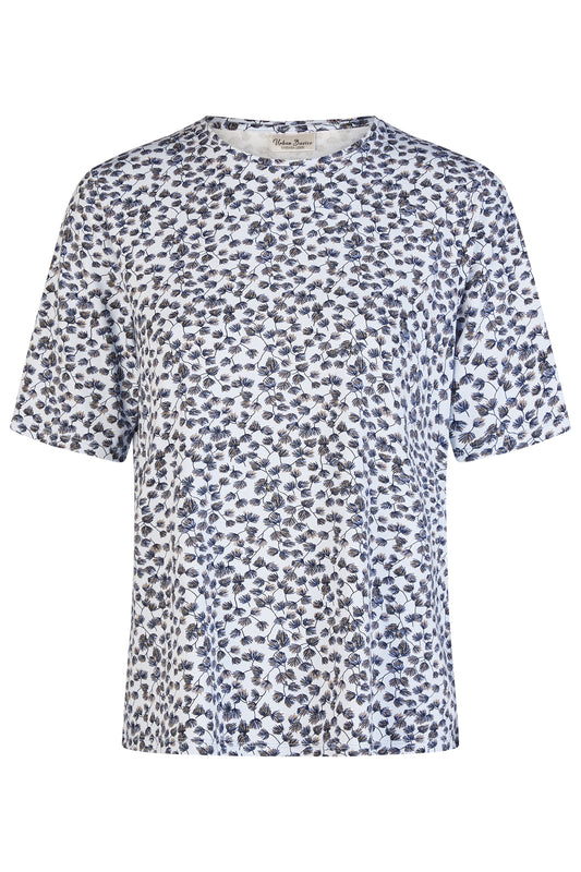 Barbara Lebek Ditsy Floral Top Sky Blue 60520062-746