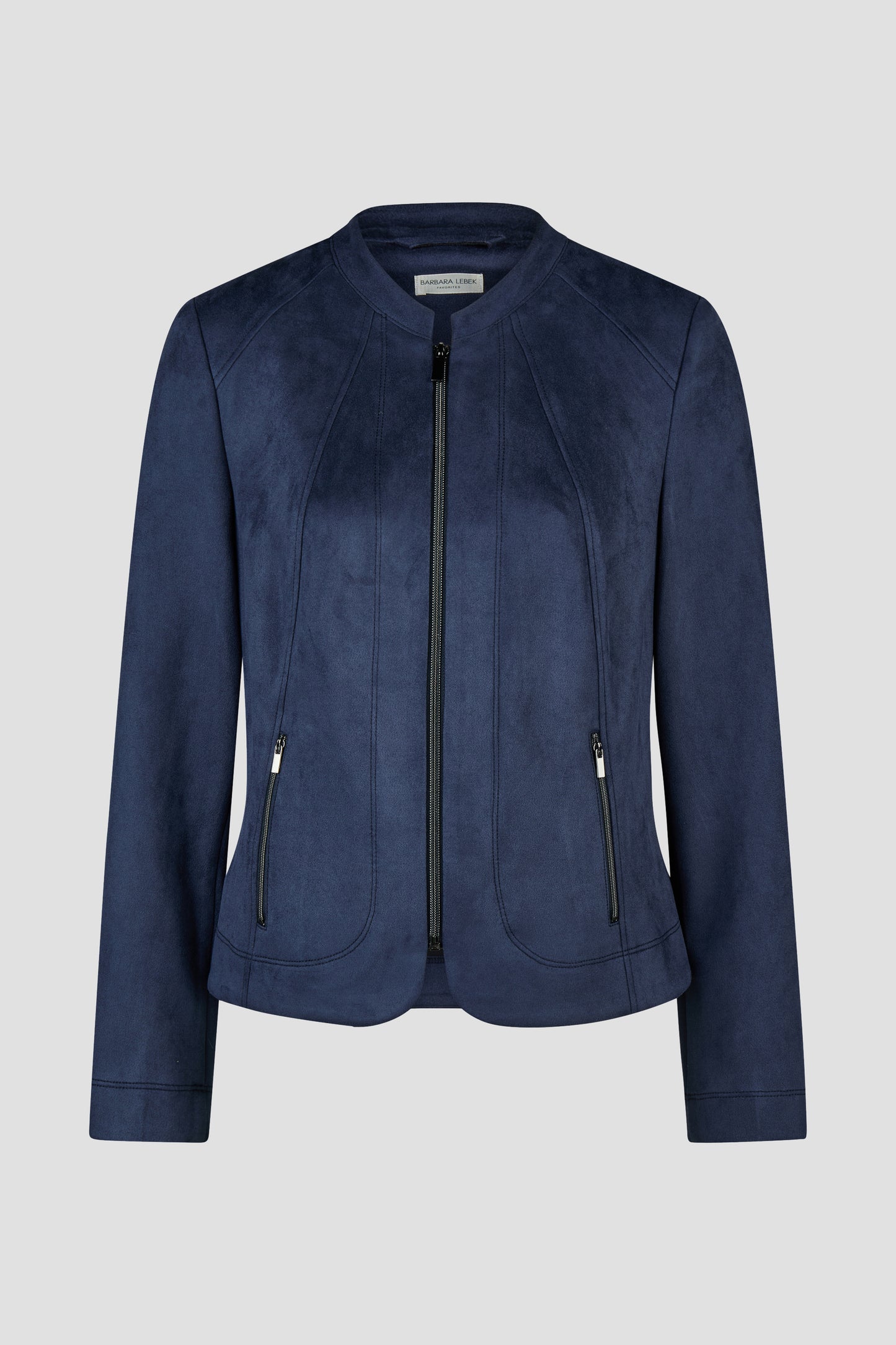 Barbara Lebek Faux Suede Blazer Navy 15851062-870