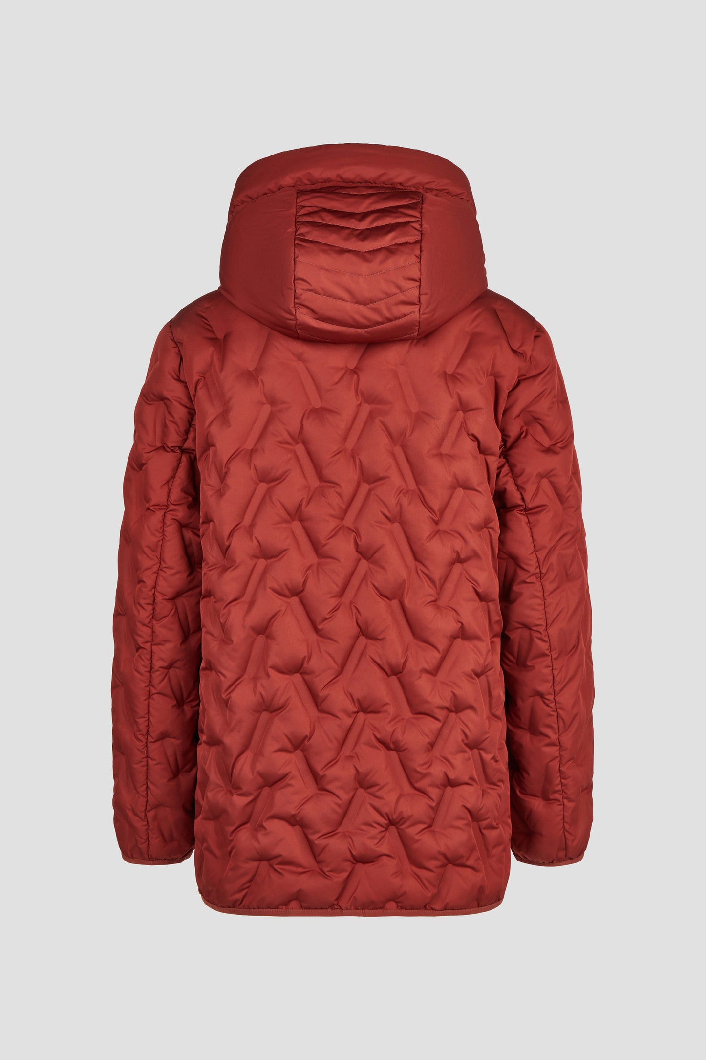 Barbara Lebek Down Free Hooded Jacket Warm Rust 11000062-436