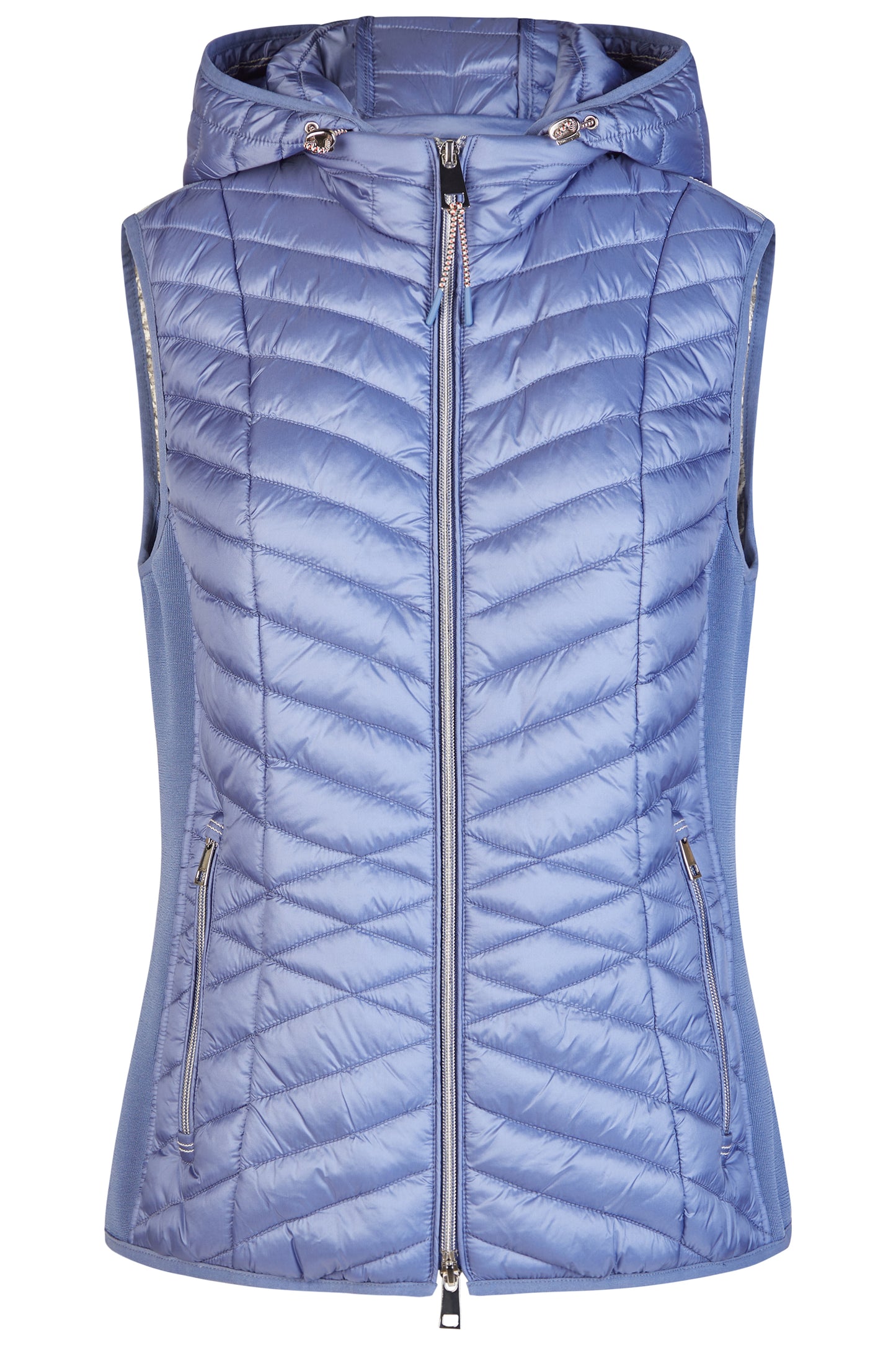 Barbara Lebek Gilet With Hood Electric Blue 50720062-775