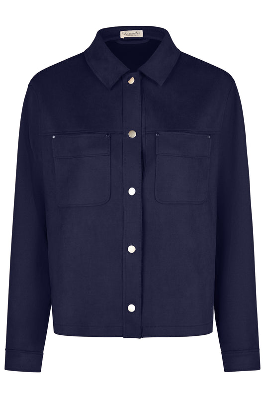 Barbara Lebek Shirt Jacket Navy 55520062-870