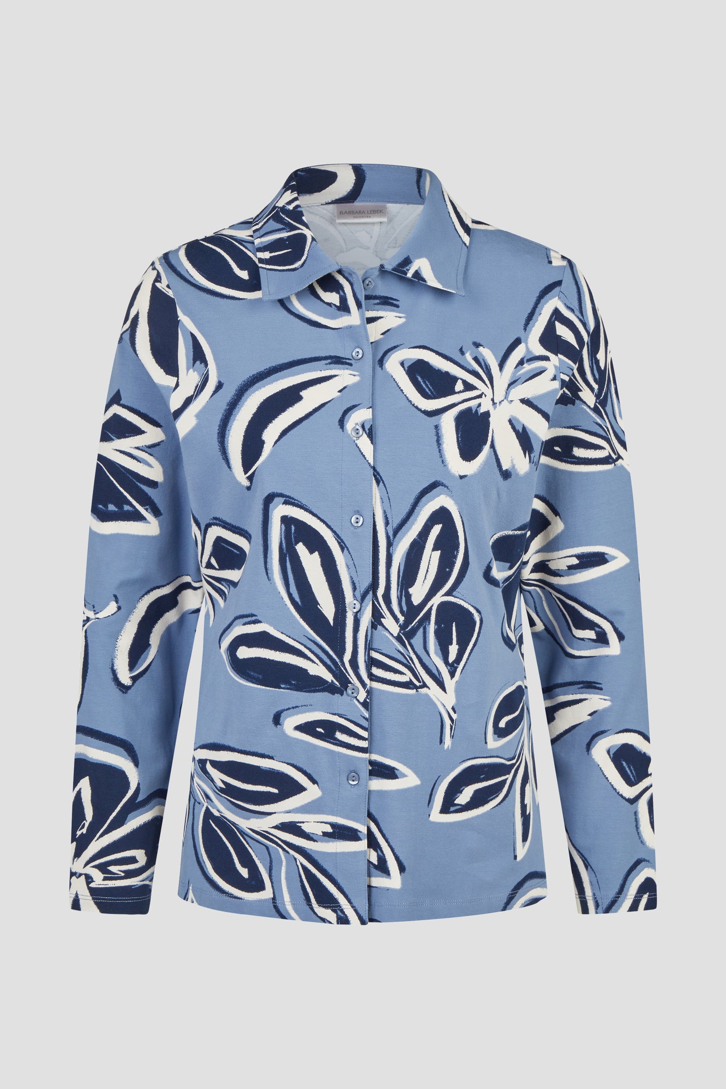 Barbara Lebek Jersey Blouse Smoke Blue 15891062-752