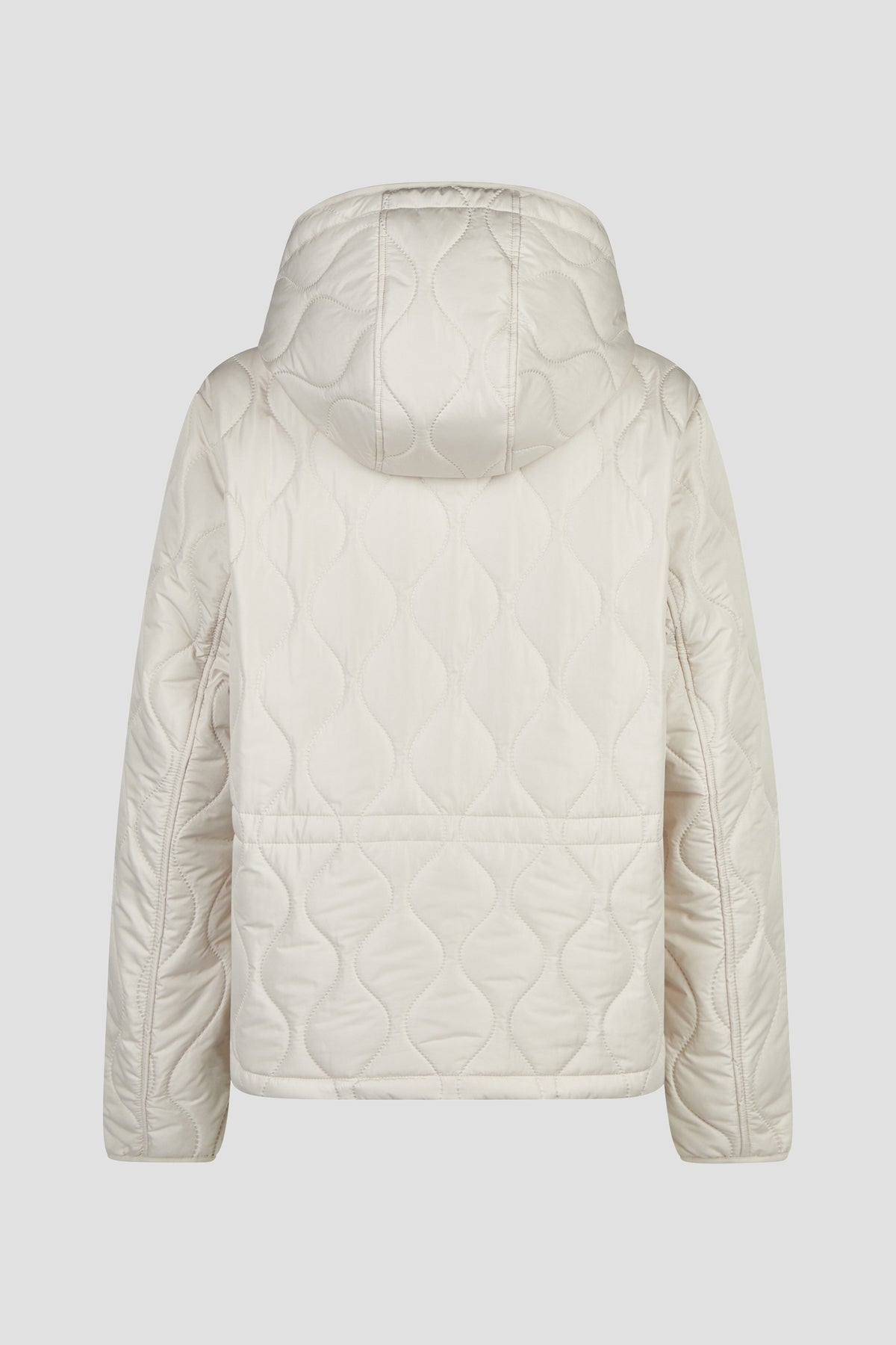 Barbara Lebek Sandwich Quilted Hooded Jacket Cream 10990062-220