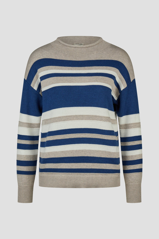 Barbara Lebek Stripe Sweater Biscuit 25104062-233