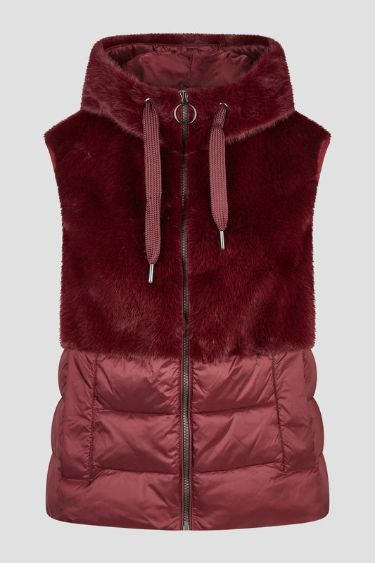 Barbara Lebek Gilet Dark Berry 15002062-598
