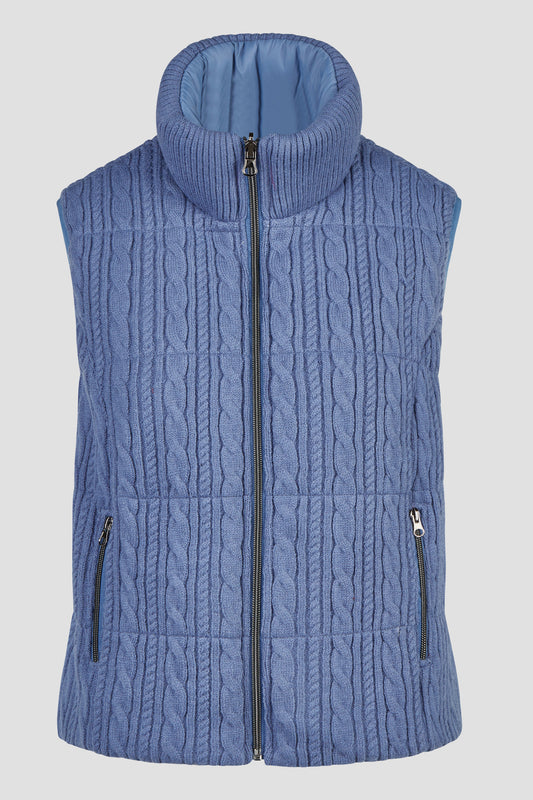 Barbara Lebek Reversible Gilet Bleached Indigo 15824062-862