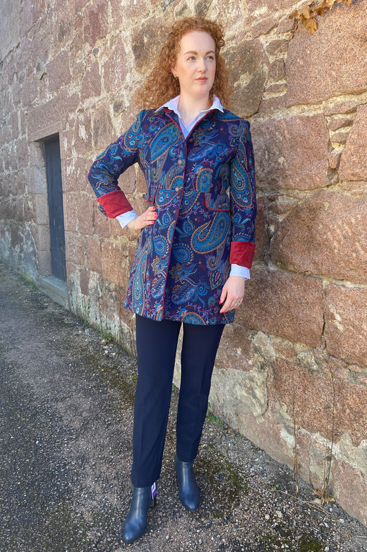 Bariloche Paisley Print Tweed Jacket Blue/Multi Valloria