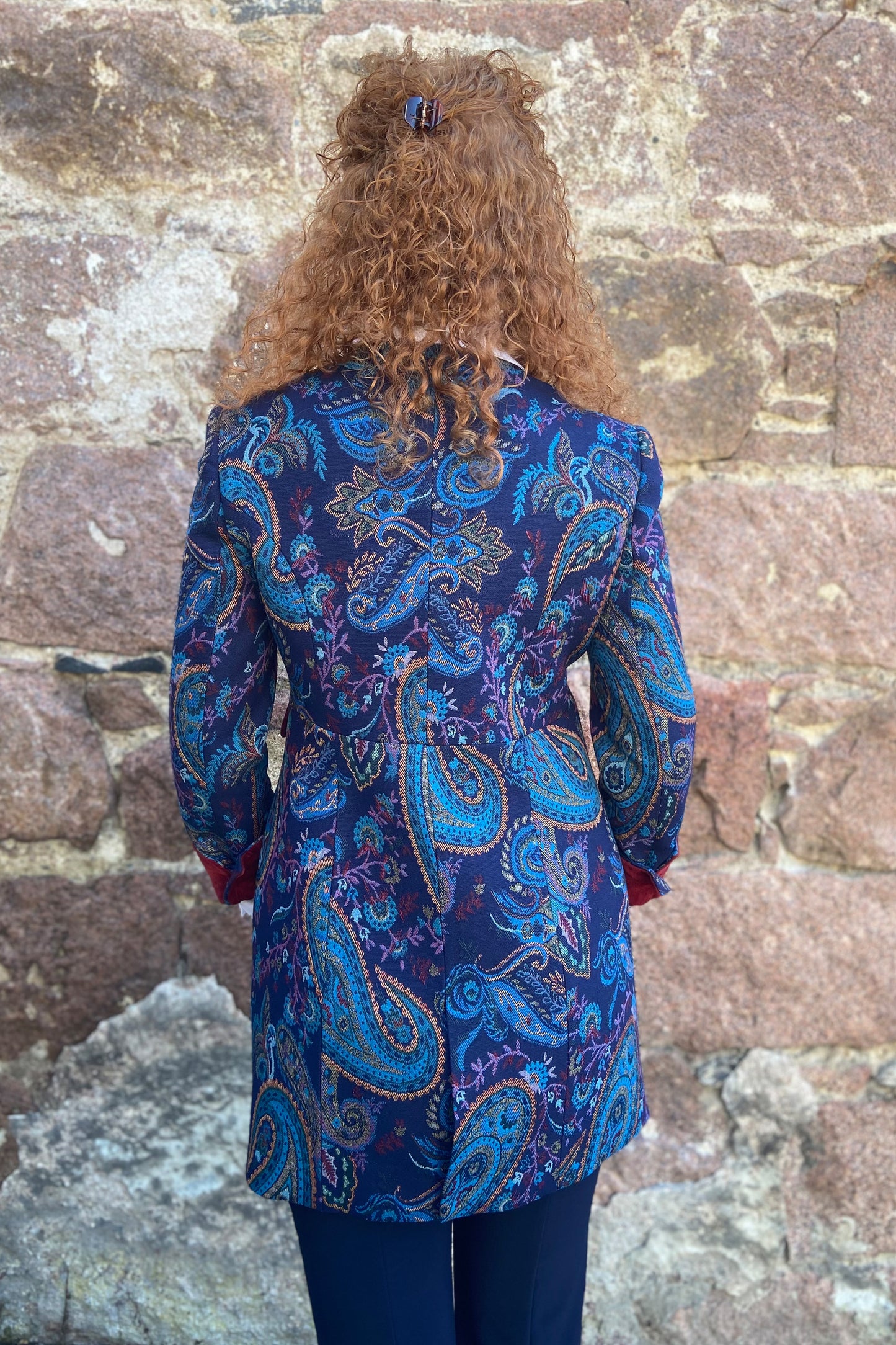 Bariloche Paisley Print Tweed Jacket Blue/Multi Valloria