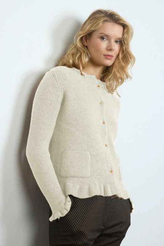 Bariloche Romeral Knitted Jacket Natural Romeral