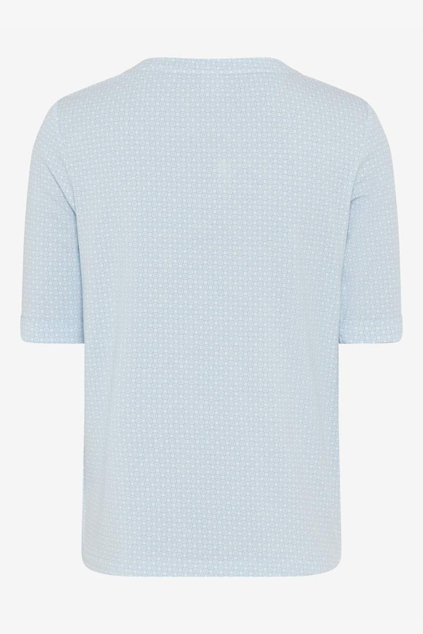 Brax Circular Print Carina Top - Light Blue - 90639500-3698/28