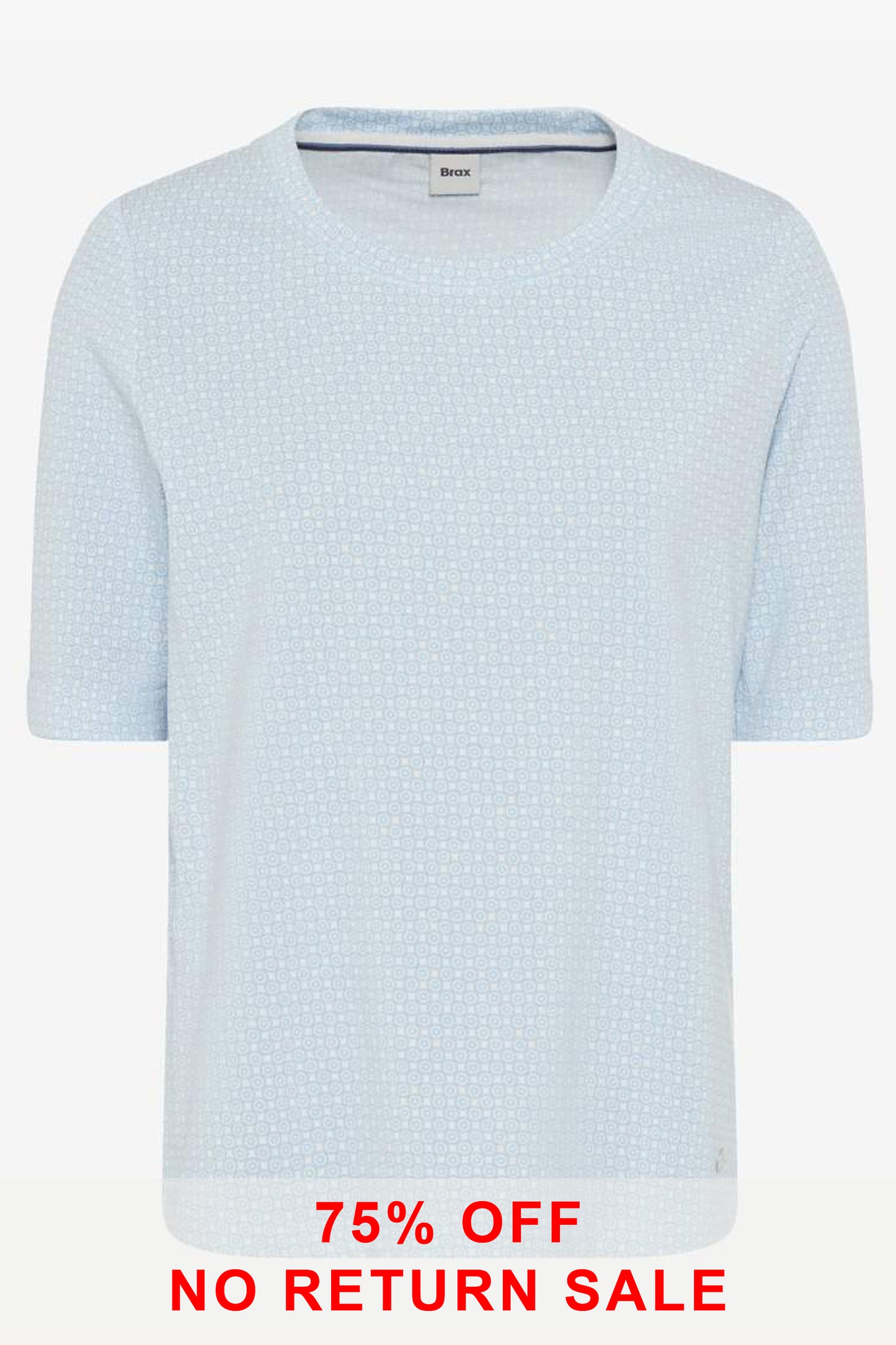 Brax Circular Print Carina Top - Light Blue - 90639500-3698/28