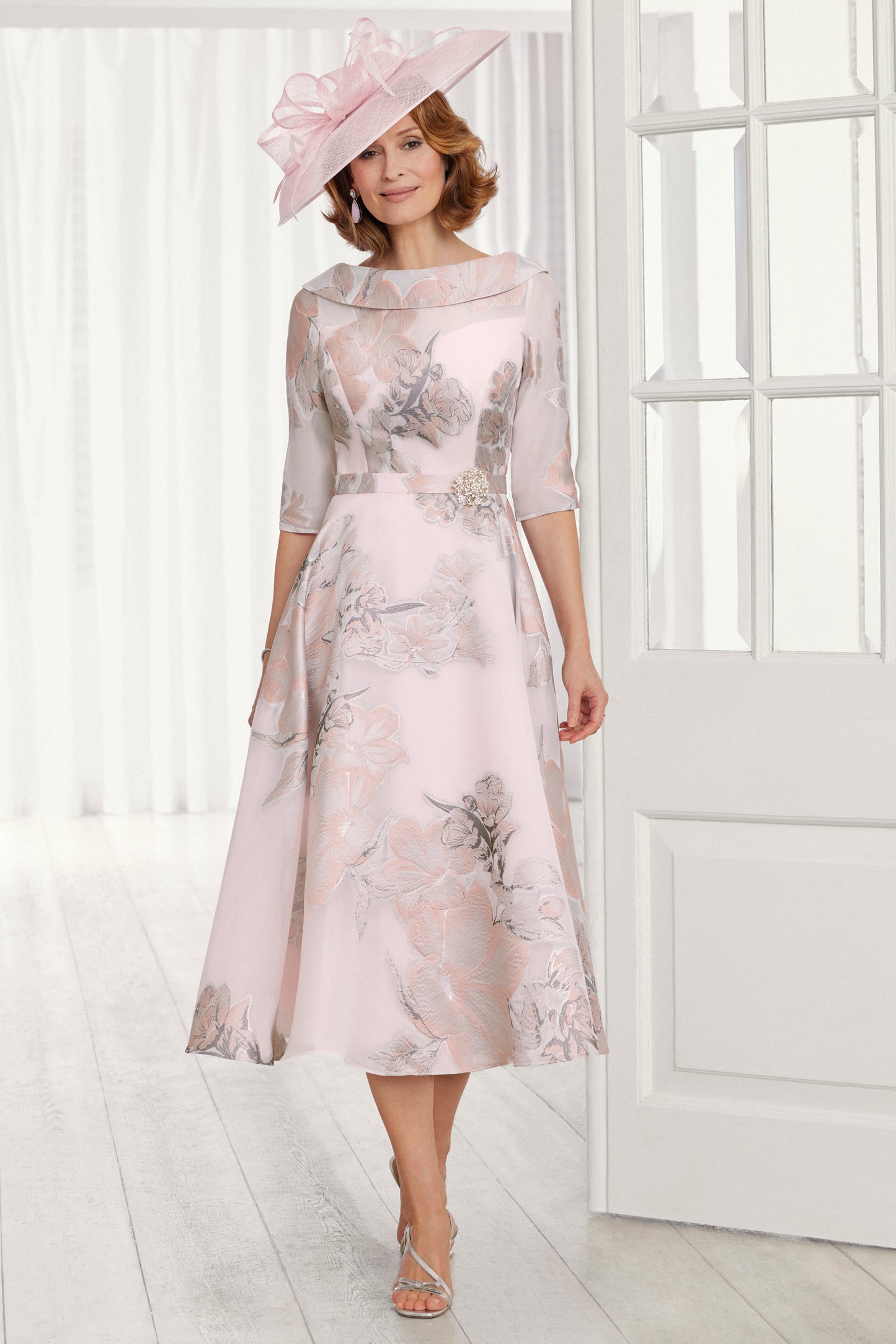 Condici Full Skirted Organza Dress - Claris/Coral Rose - 71135-419