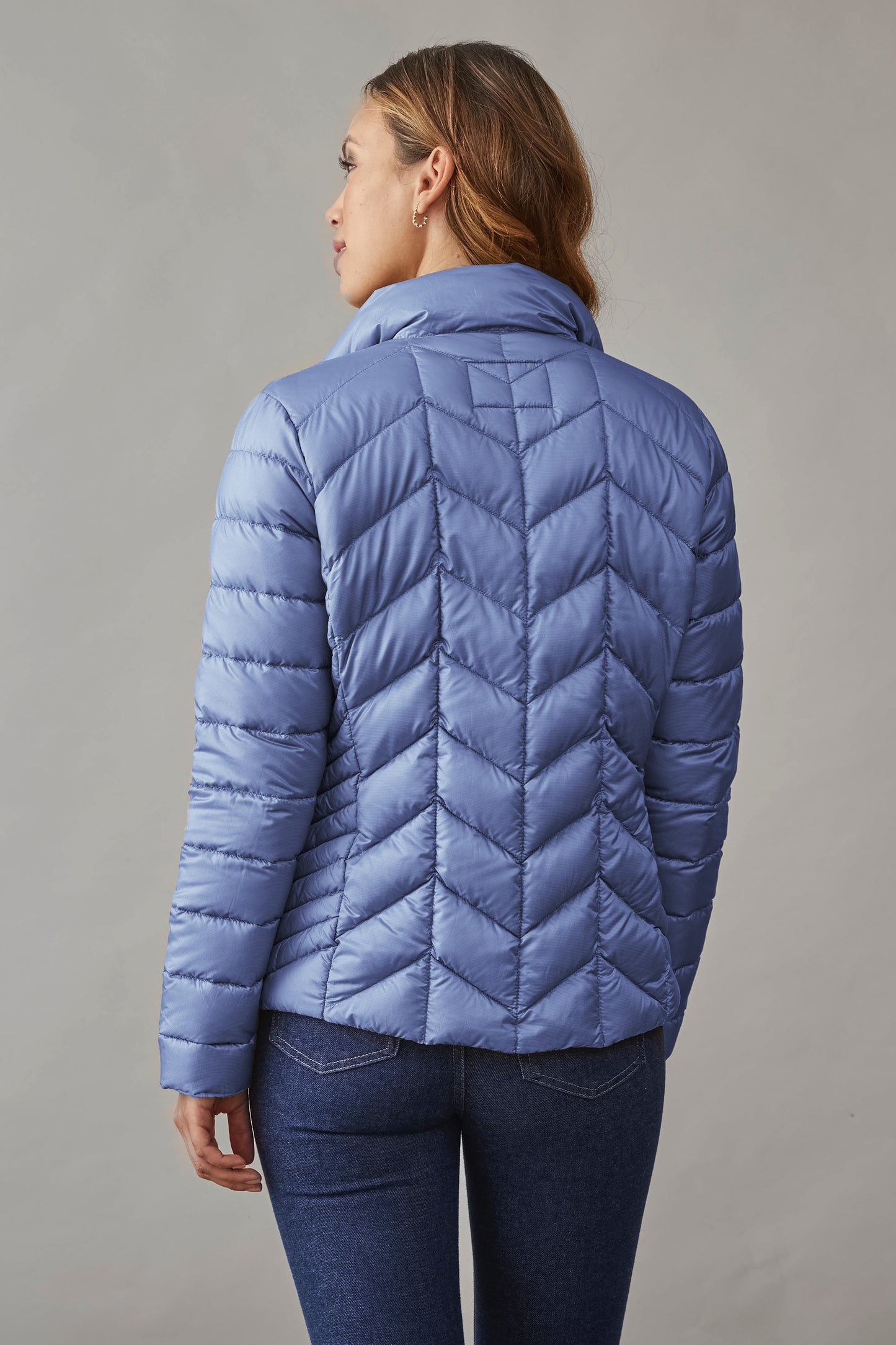 Junge Daisy Light Down Quilted Jacket Ocean 0125-2040-62-58