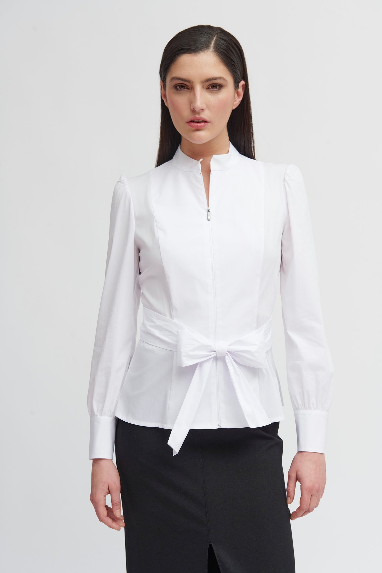 Bariloche Bow Tie Detail Shirt White Dinan
