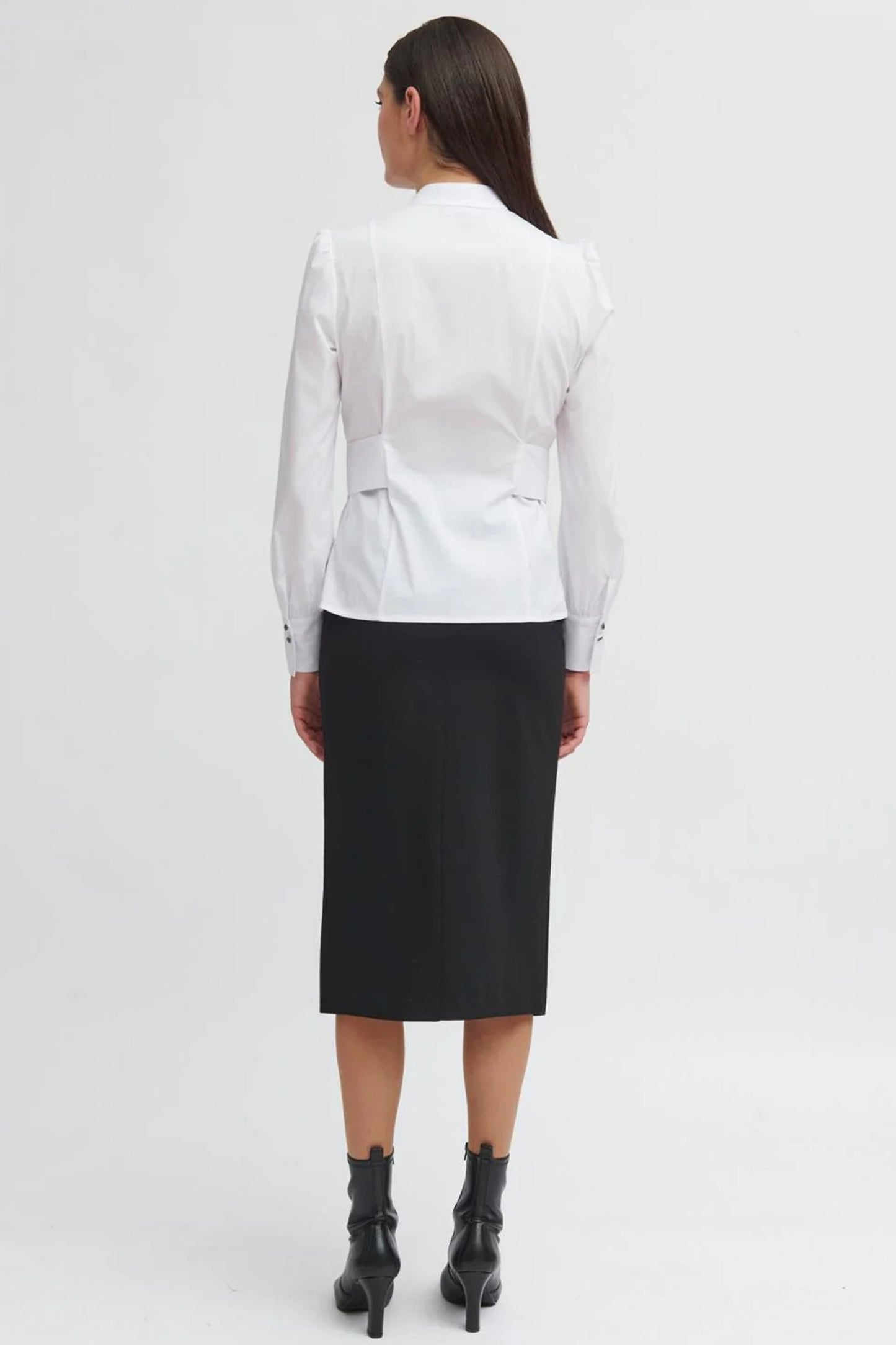 Bariloche Bow Tie Detail Shirt White Dinan