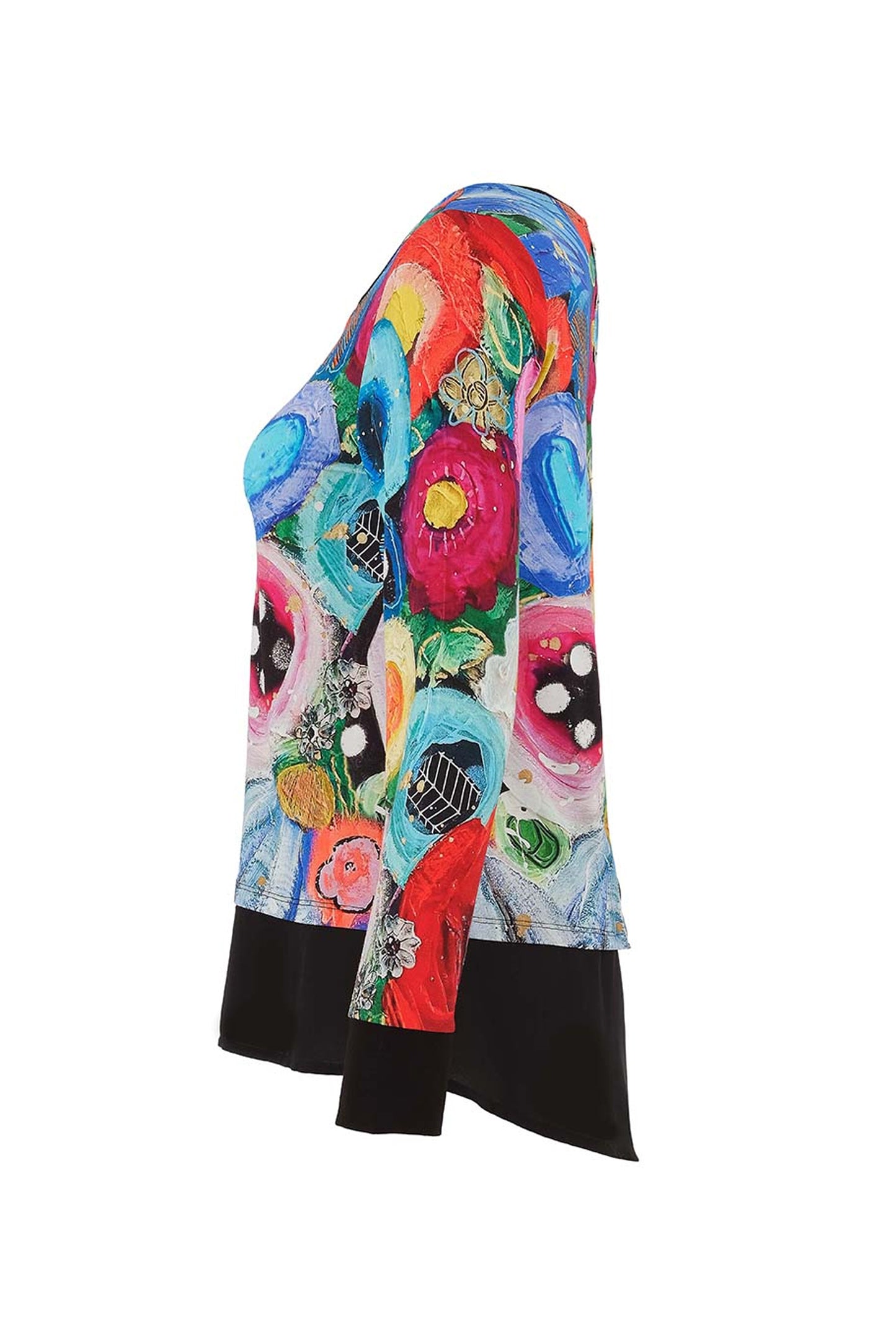 Dolcezza "I Believe In Angels" Print Top Multi 75700