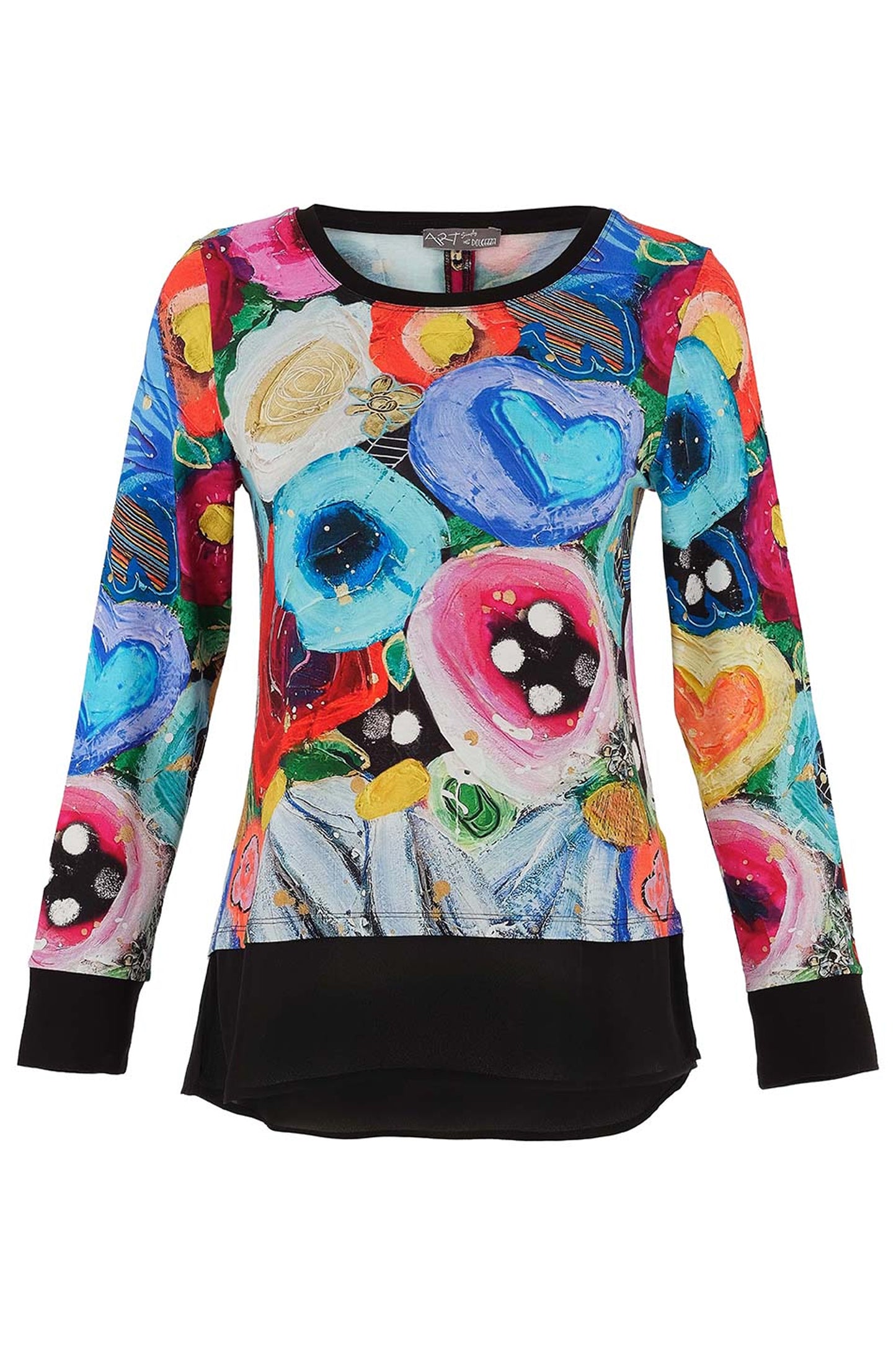 Dolcezza "I Believe In Angels" Print Top Multi 75700