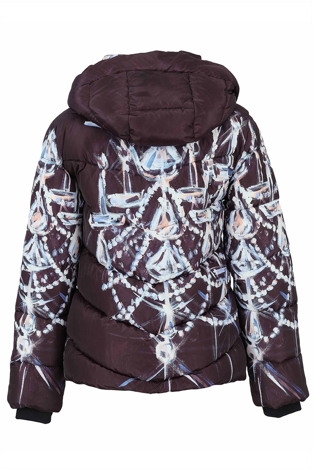 Dolcezza Printed Hooded Puffer Jacket 76832