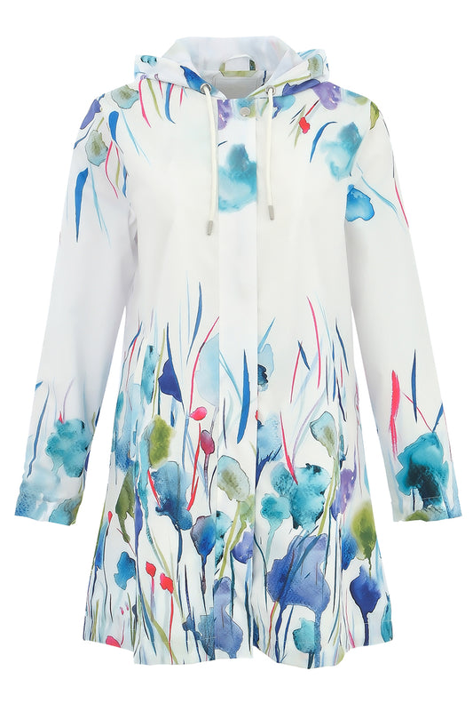 Dolcezza "Misty Blossom" By Majella LeBlanc Floral Rain Coat Multi 25872