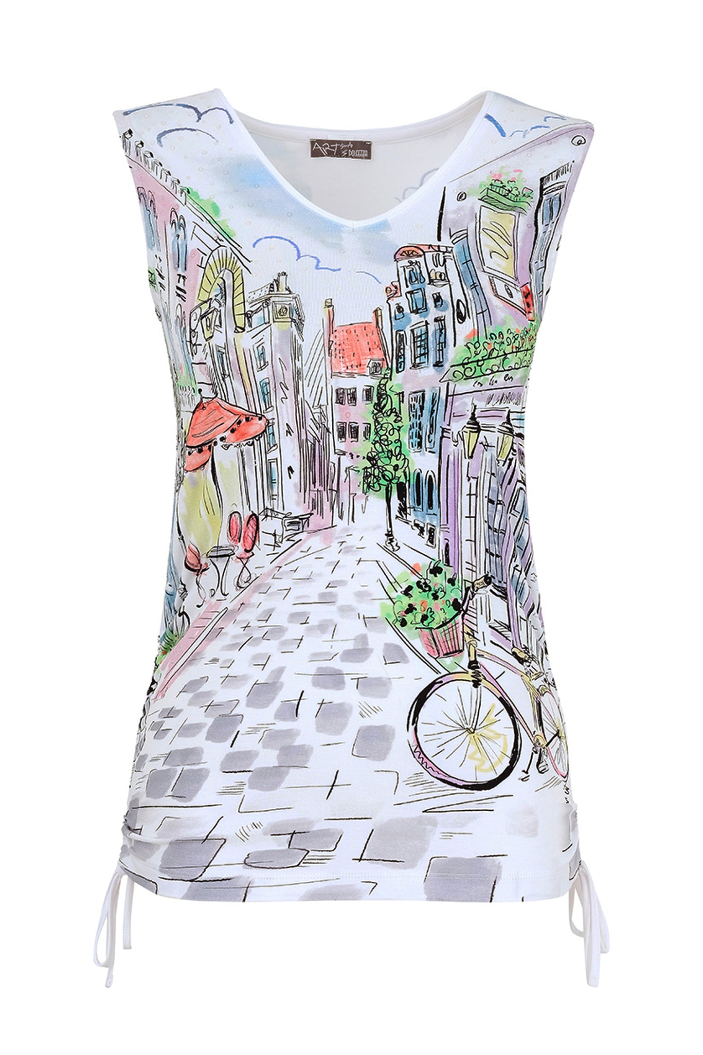Dolcezza "Sunday Afternoon" By Basak Erarslan Printed Vest Top Multi 25720