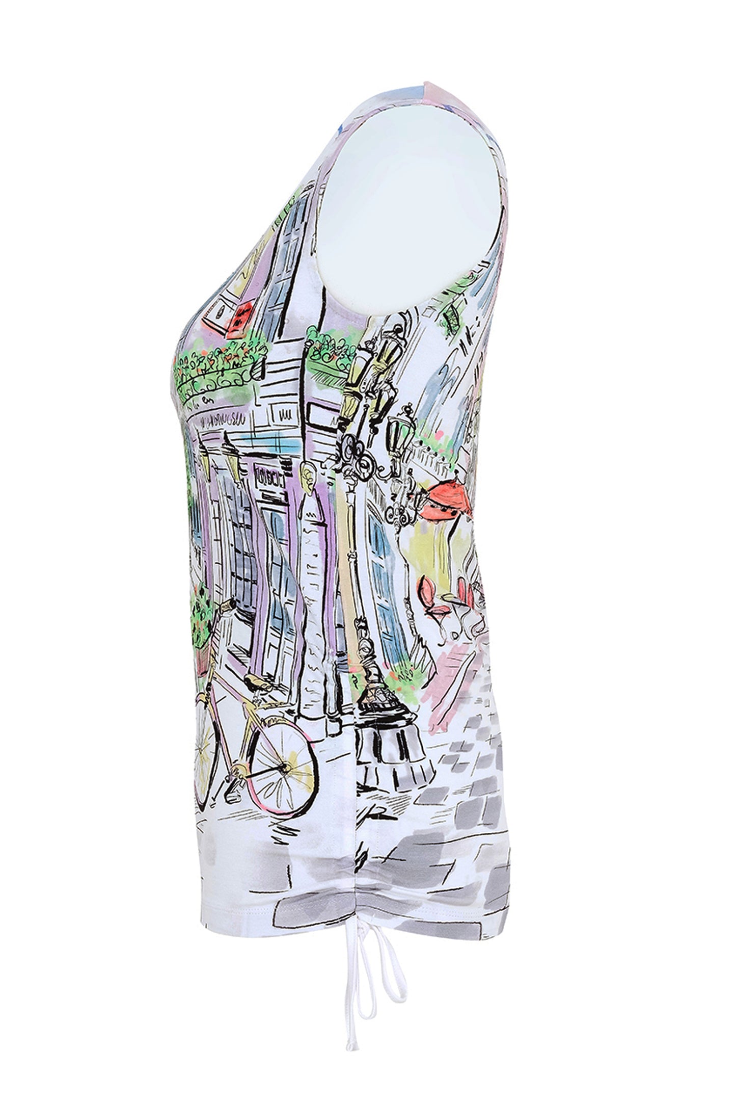Dolcezza "Sunday Afternoon" By Basak Erarslan Printed Vest Top Multi 25720