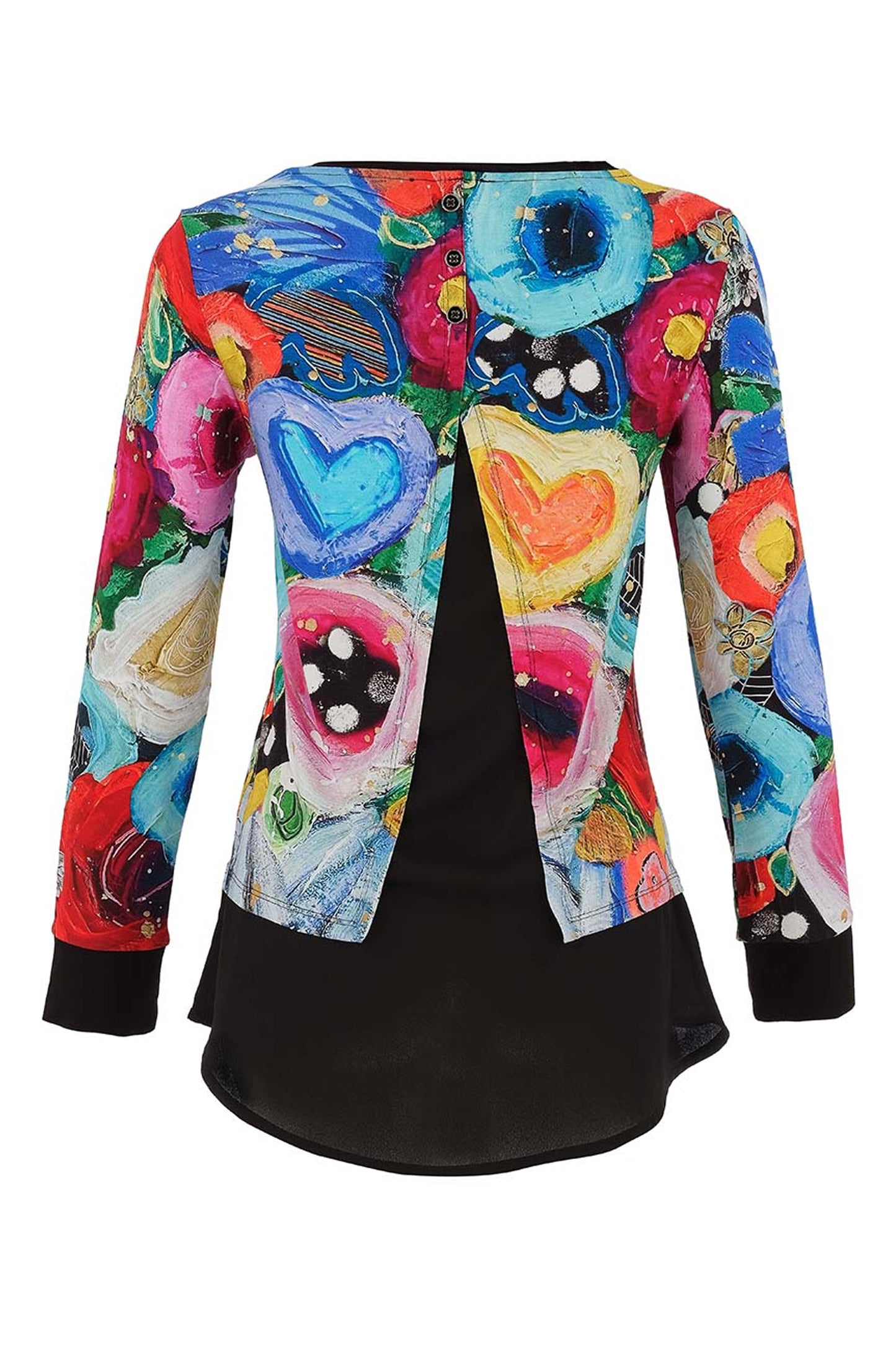 Dolcezza "I Believe In Angels" Print Top Multi 75700