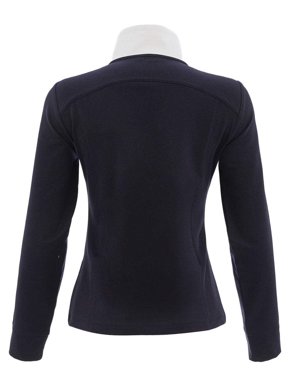 Dolcezza Textured Quilted Front Jacket White/Navy 26106