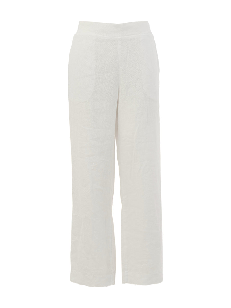 Dolcezza Wide Leg Linen Trousers White 26225 – Bentleys Banchory
