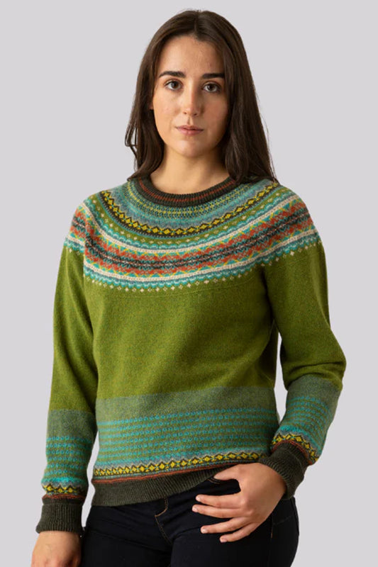 ERIBE Alpine Merino Wool and Angora Sweater Moss P3974