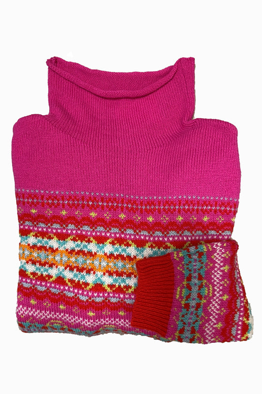ERIBE Kinross High Neck Sweater Foxglove P4297