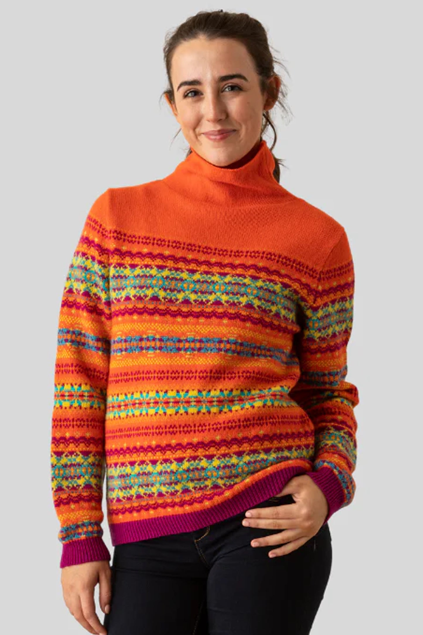 ERIBE Kinross High Neck Sweater Beltnae P4297