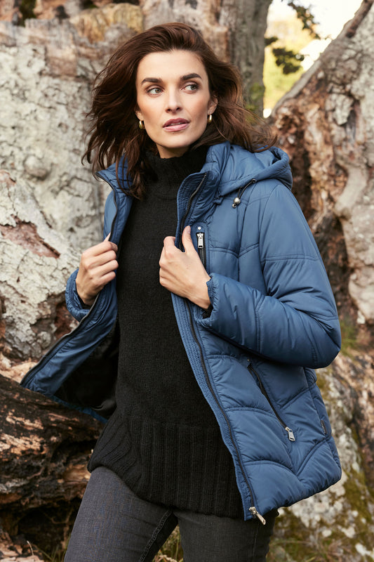 Frandsen Quilted Technical Down Jacket Blue 305-620-67