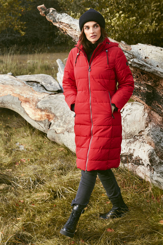 Frandsen Technical Down Quilted Coat Red 338-561-47