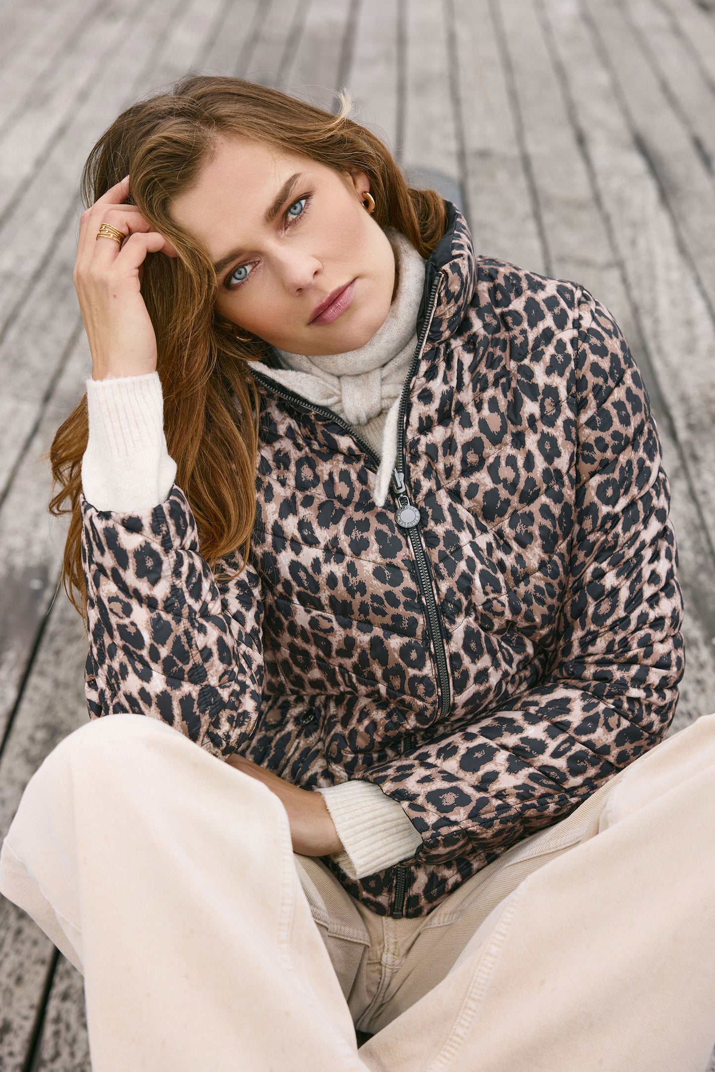 Frandsen Reversible Leopard Print Jacket Brown/Black 526-588-1890