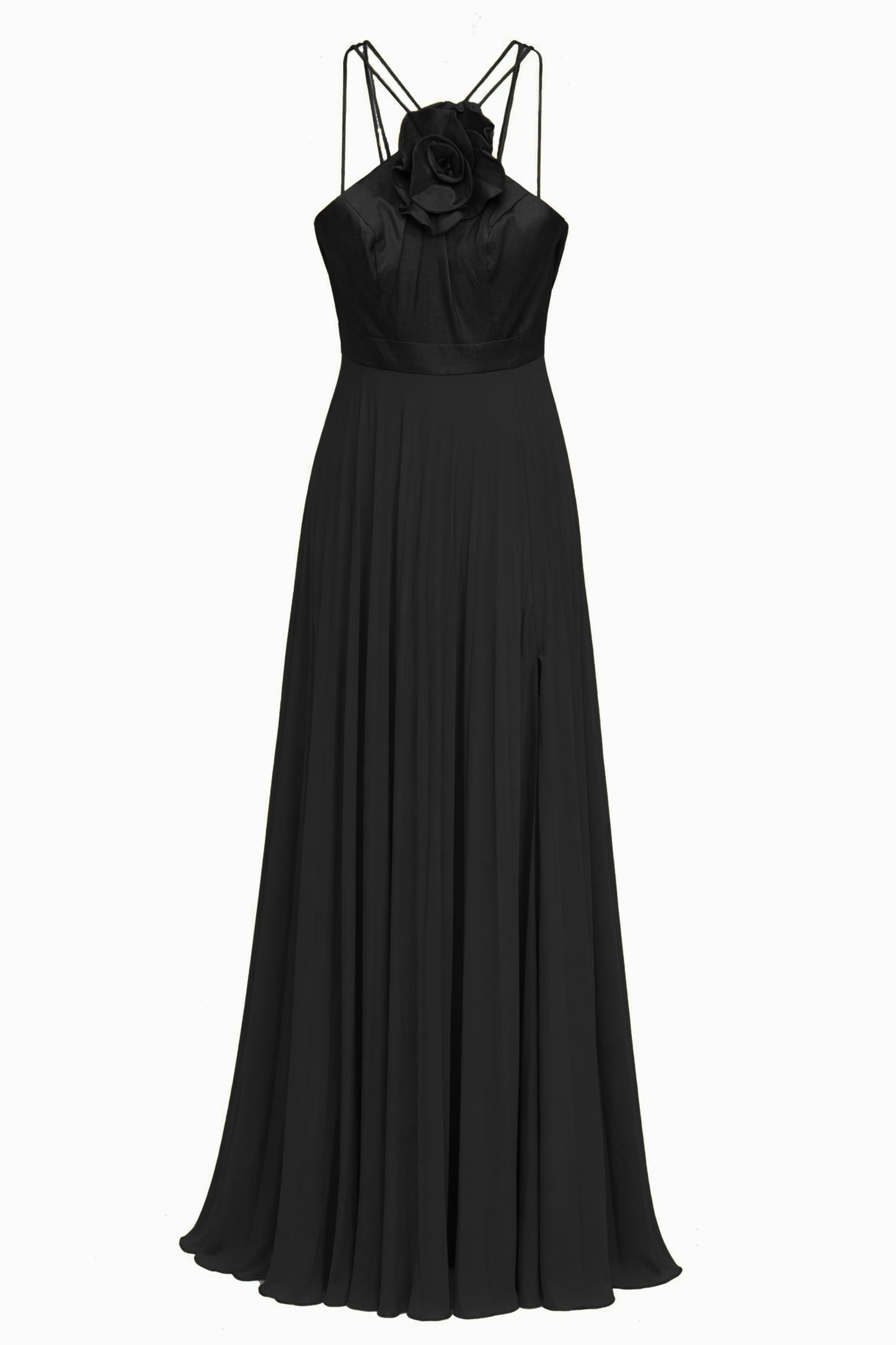 Goddiva London Maxi Dress Black DR4242