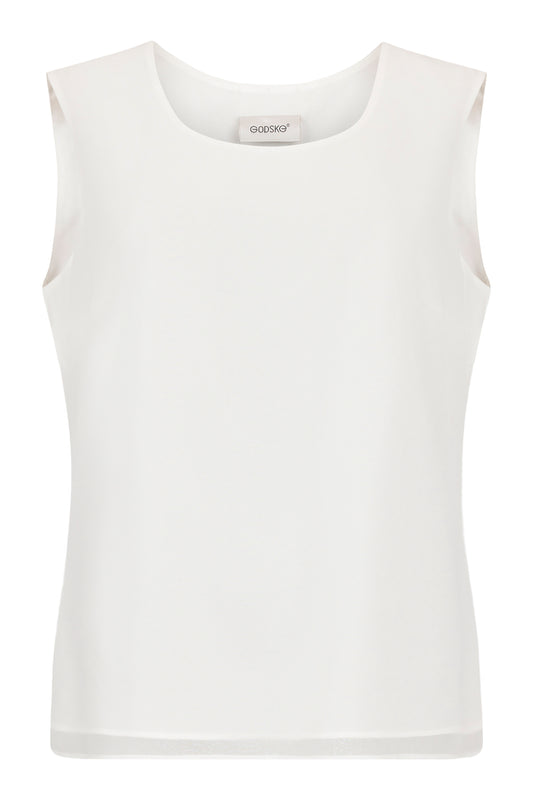 Godske Sleeveless Blouse Off White 14390-4086-1200