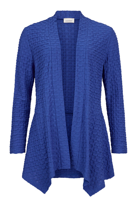 Godske Textured Open Front Jacket Blue 17323-1146-65
