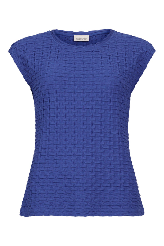 Godske Textured Top Blue 14398-1146-65